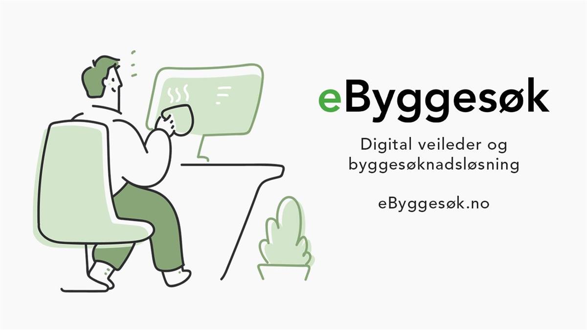 Illustrasjon med tittel om eByggesøk - Klikk for stort bilde