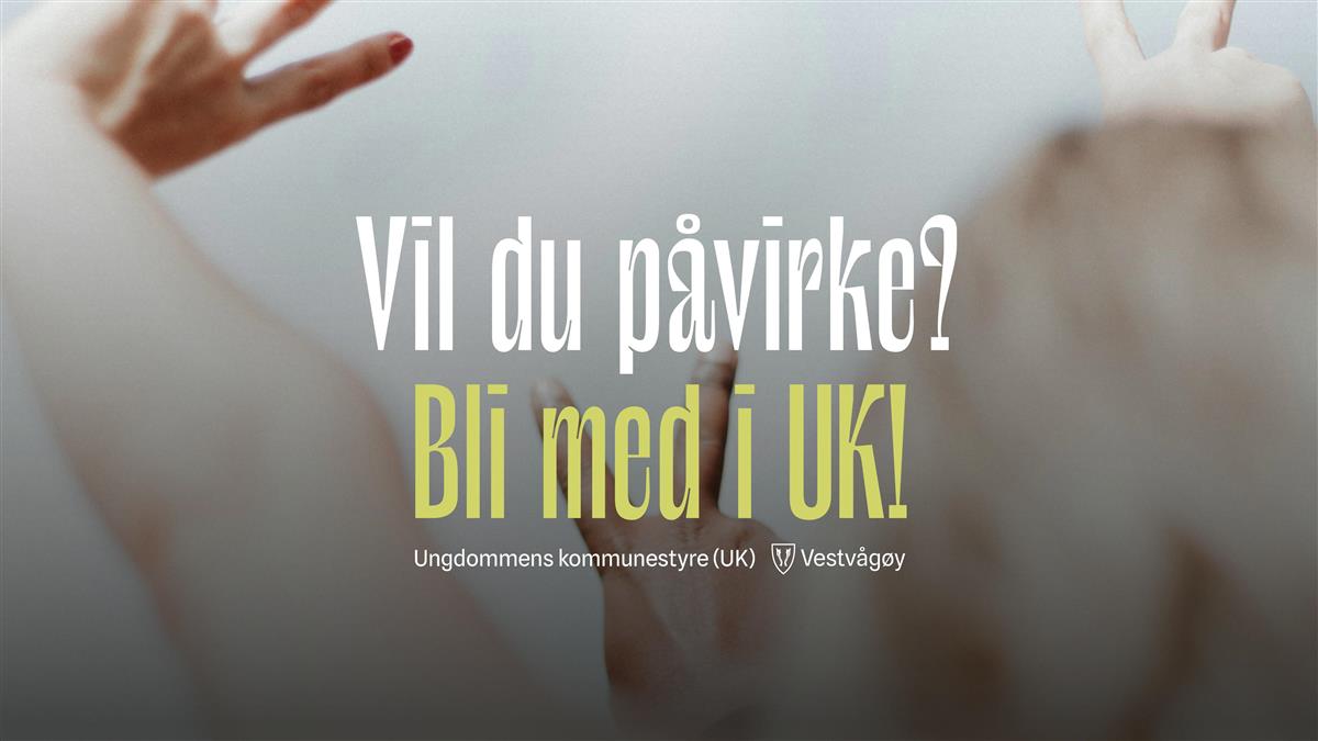 Grafisk banner for ungdommens kommunestyre - Klikk for stort bilde