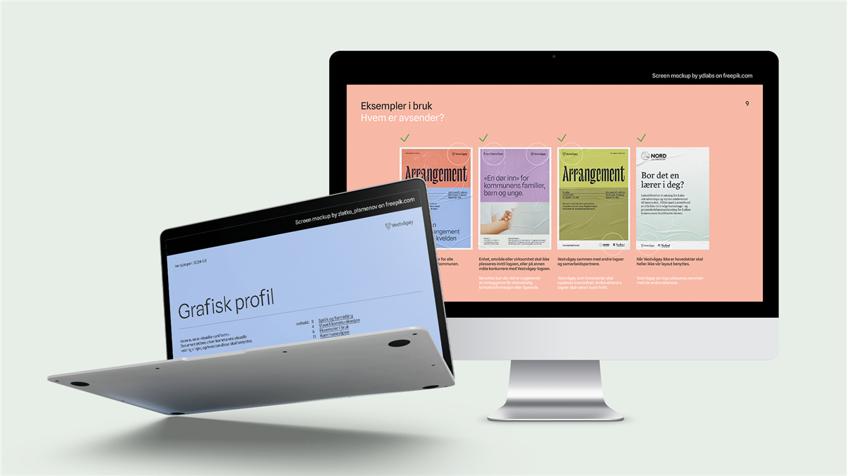 Visualisering av profilmanualen - Klikk for stort bilde